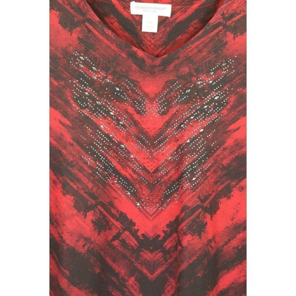 Christopher & Banks V-Neck Ruffle Top - Picture 2 of 6